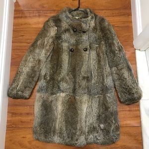 Ba&Sh rabbit fur coat